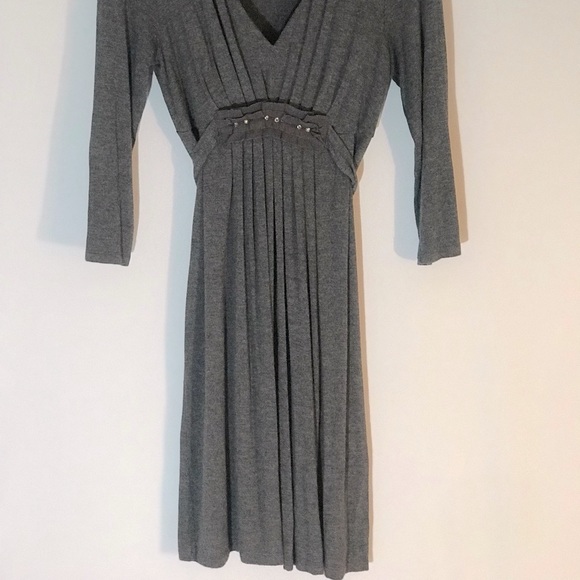New York & Compony grey jersey dress with detail and belt/tie. - Picture 3 of 3